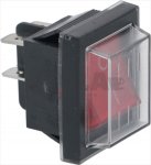 Schalter 2-polig rot 16A 250V