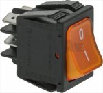 Schalter 2-polig orange 16A 250V