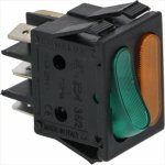 WIPPENSCHALTER 1-POLIG GRÜNN 16A 250V