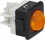 SCHALTER 2-POLIG 16A 250V ORANGE