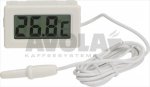 DIGITALES THERMOMETER WEISS AM PANEEL