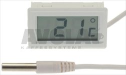 DIGITALES THERMOMETER -40+50 °C WEISS