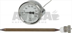 FERNTHERMOMETER WEISS ø 60 mm 0-400°C