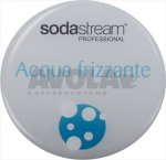 GEHARZTER AUFKLEBER  SPRUDELWASSER