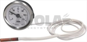 FERNTHERMOMETER WEISS ø 52 mm 0-120°C