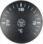 DREHKNOPF SCHWARZ ø 41 mm 0-210°C