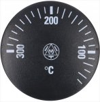 DREHKNOPF SCHWARZ ø 41 mm 0-300°C