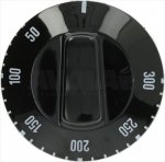 DREHKNOPF SCHWARZ ø 50 mm 50-300°C