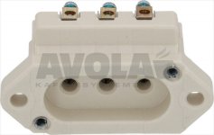KLEMME 3 KABEL AUS KERAMIK