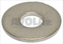 SCHEIBE FLACH INOX ø 6x18 mm