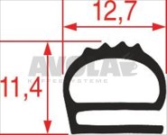 DICHTUNG FÜR OFENTÜR 570x290 mm