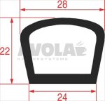 DICHTUNG FÜR OFENTÜR 645x510 mm