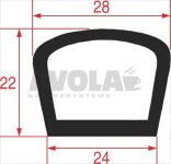 DICHTUNG FÜR OFENTÜR 645x510 mm
