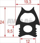 DICHTUNG FÜR OFENTÜR 1380x688 mm