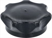 SCHWARZER UHRENKNOPF SCHWARZ ø 76 mm