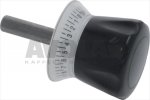 DREHKNOPF MIT SKALA SCHWARZ ø 14x110 mm