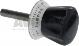 UHR-DREHKNOPF SCHWARZ ø 14x134 mm
