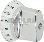 DREHKNOPF MIT SKALA ALUMINIUM ø 72 mm
