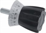 DREHKNOPF MIT SKALA SCHWARZ ø 12x97 mm