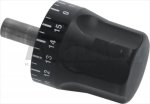 DREHKNOPF MIT SKALA SCHWARZ ø 12x88 mm