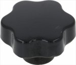 DREHKNOPF SCHWARZ ø 50 mm GEWINDE M10