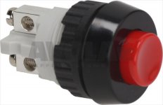 DRUCKTASTE 1-POLIG ROT NC 250V