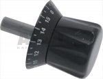 DREHKNOPF MIT SKALA SCHWARZ ø 12x83 mm