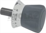 DREHKNOPF MIT SKALA GRAU ø 18x104 mm