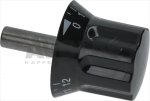 DREHKNOPF MIT SKALA SCHWARZ ø 12x80 mm
