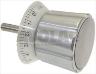 UHR-DREHKNOPF ALUM. ø 12x133 mm