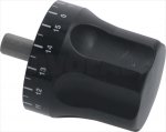 DREHKNOPF MIT SKALA SCHWARZ ø 12x87 mm