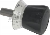 UHR-DREHKNOPF SCHWARZ ø 18x109 mm