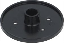 Drehknopfführung schwarz ø 67 mm