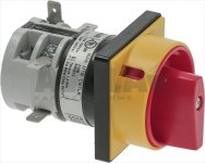 DREHSCHALTER ROT 20A 600V