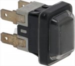 2-POLIG DRUCKKNOPF SCHWARZ 10A 250V