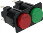 TASTATUR 2 TASTEN GRÜN-ROT 16A 250V