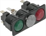 TASTATUR 2 TASTEN GRÜN-ROT 16A 250V