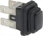 SCHALTER EINPOLIG SCHWARZ 10A 250V
