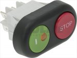 TASTATUR 2 TASTEN I-STOP GRÜN-ROT