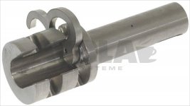 WELLE ZUR SPIRALAUSLÖSUNG M/HEBEL 134 mm