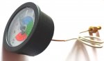 Manometer 1/8 mit Kapilllarrohr 0÷2,5 Bar