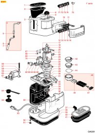 Gaggia Baby 2002 Explosionszeichnung