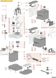 GAGGIA NEW BABY 2006 CLASS Explosionszeichnung GAGGIA NEW BABY 2006 CLASS Explosionszeichnung