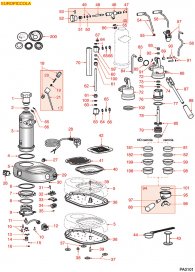 La Pavoni Europiccola Explosionszeichnung