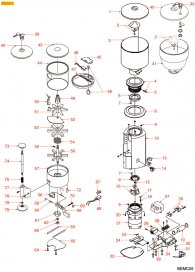Dosiermahlwerk BB003 Explosionszeichnung