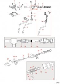 CARIMALI WASSER-DAMPF-EINLAUFHÄHNE Explosionszeichnung