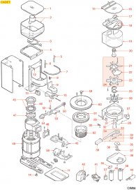 Cim06 Dosiermahlwerk Cadet Explosionszeichnung