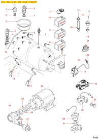 FAEMA KESSEL BOILER E91-E92-E97-E98-DUE-SMART Explosionszeichnung