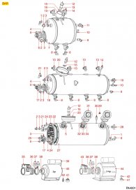 PA4001 	BOILER UND MOTOREN MODELL BAR Explosionszeichnung
