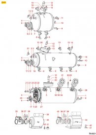 Pa4001 Boiler und Motoren Modell Bar Explosionszeichnung